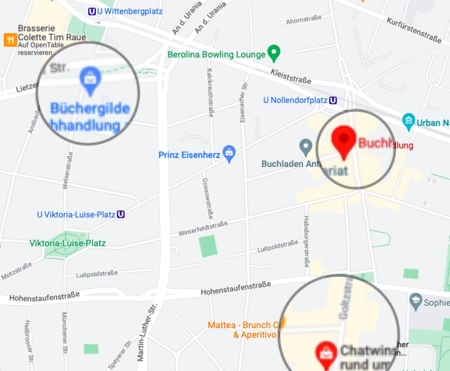 Det gylne boktriangel finner du faktisk i Schöneberg!